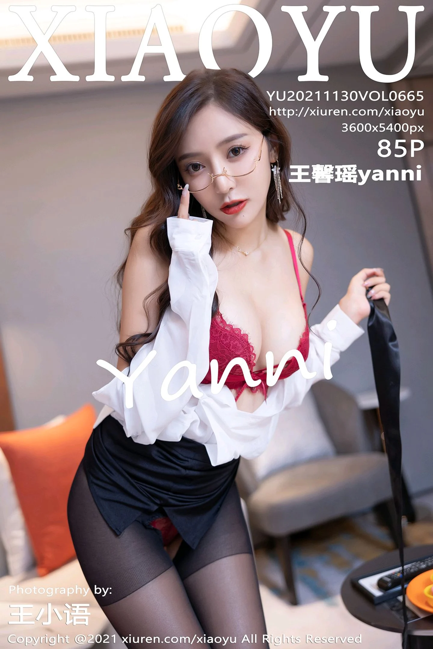 [XiaoYu画语界]Vol.665_女神王馨瑶yanni白衬衫黑短裙职业装配开档黑丝秀翘臀诱惑写真68P-秀人网 - XiuRen.Space